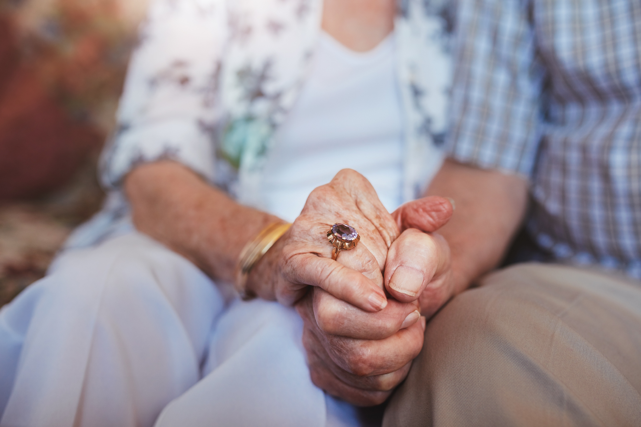 couple holding hands