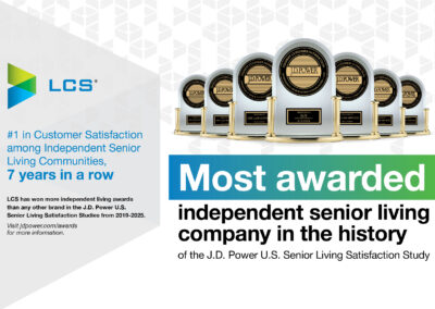 Bellingham at West Chester’s Management Company stays on top as J.D. Power’s most-awarded senior living provider in the annual Senior Living Satisfaction Study.